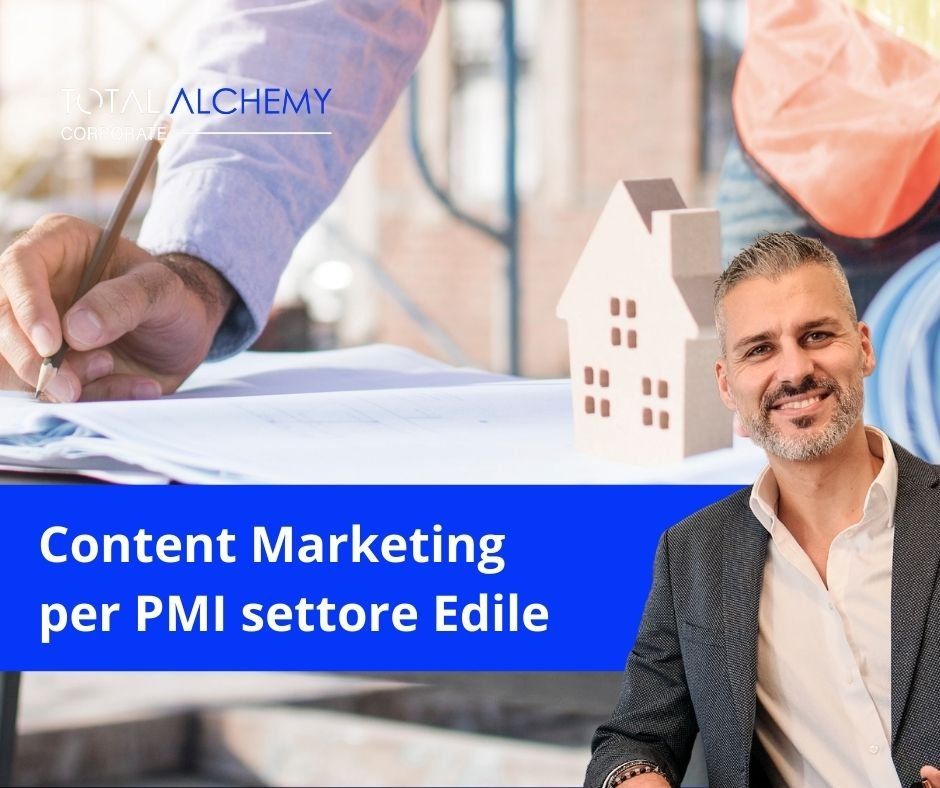 Persona in cantiere che studia content marketing per PMI nel settore edile