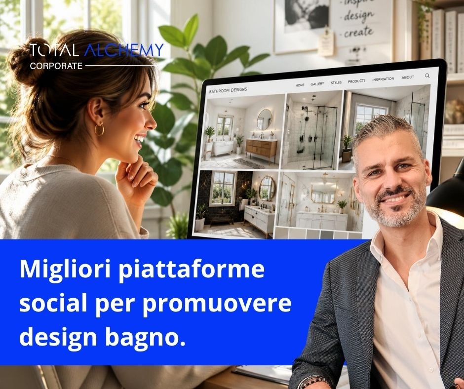 Migliori piattaforme social per promuovere design bagno
